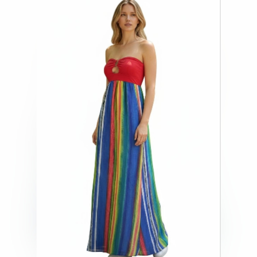 Body Central Stripe Halter Dress